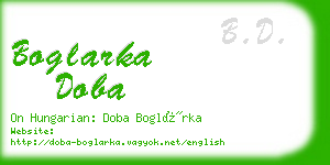 boglarka doba business card